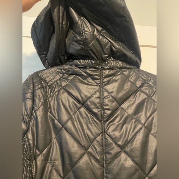 BCBGeneration Quilted Black Puffer Jacket Sz XS - Picture 12 of 13